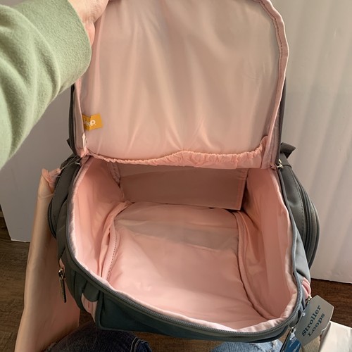 Jeep Adventures Backpack/Diaper Bag Gray Pink NWT’s - Picture 11 of 11