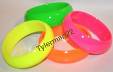 1 COLORFUL NEON 3 1/8" HARD PLASTIC RING BIRD PARROT FOOT TOY PART CHOOSE COLOR