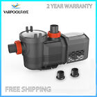 Varpoolfaye 2.5 Hp Variable Speed Swimming Pool Pump Inground with Filter Basket