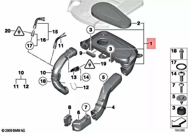 Genuine BMW F07 F10 F11 518d 520d ed 520dX 525d 525dX INTAKE ASSY 