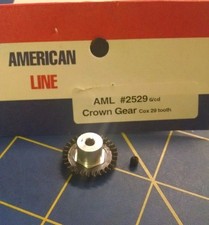 AML2529 Crown Gear 48p 29T Black 1/24 slot car from Mid America