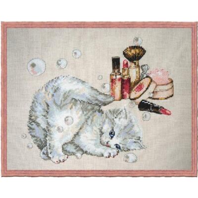 Nimue Kit de point de croix Mic 1, motif à compter, 7k, 5x13cm, € 17,89