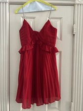 Michael Kors Valentines Day Dress Red Rhinestone Size 2 Holiday Mini Party