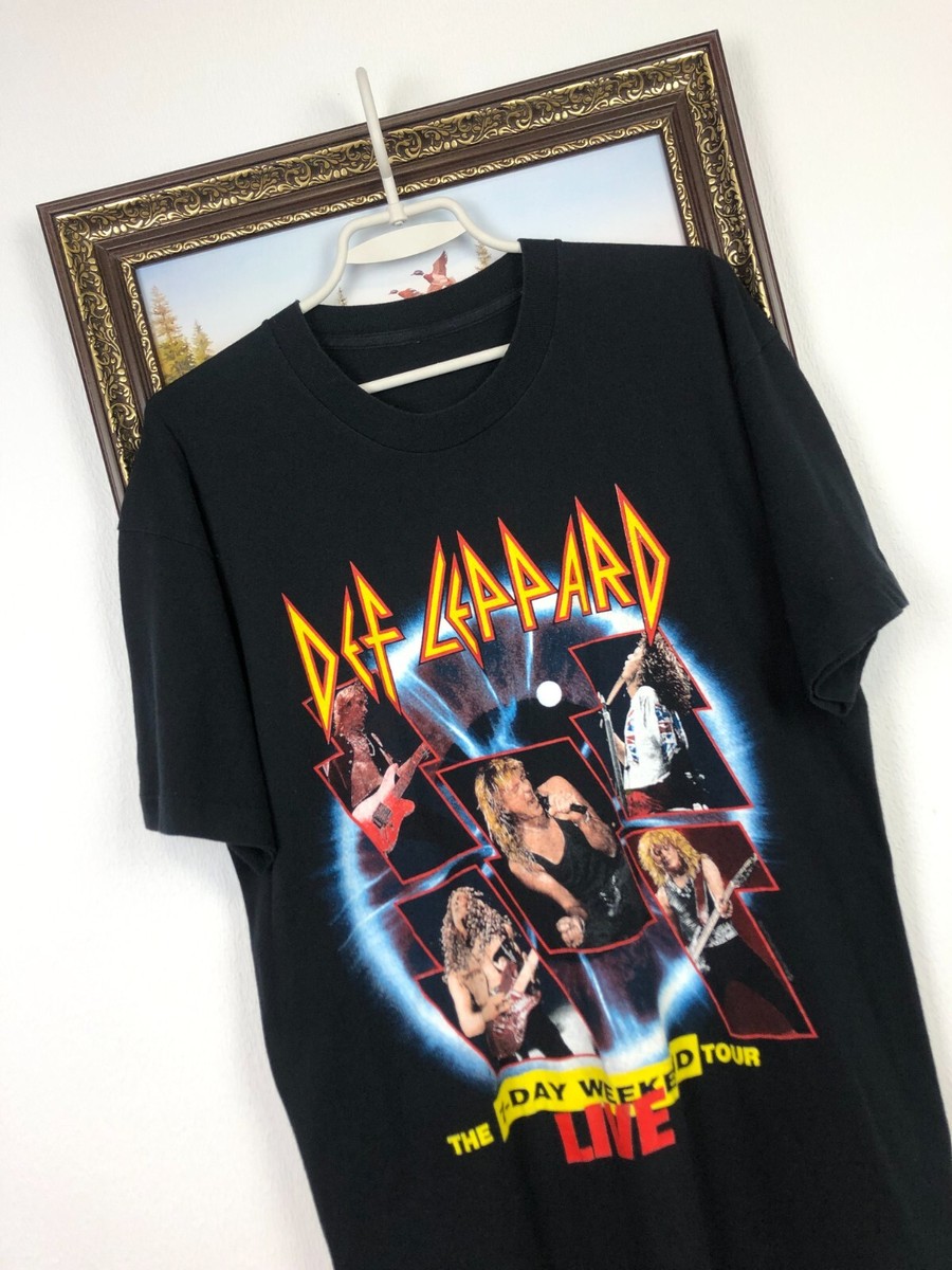 Vintage 90's Def Leppard The 7-Day Weekend Tour Tee Band Shirt