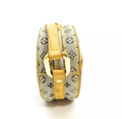 Authentic Louis Vuitton LV Shoulder Bag Jeanne PM Blue Monogram