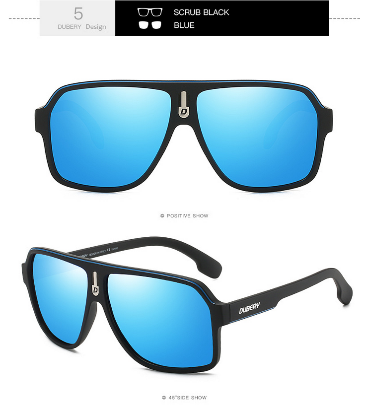 DUBERY Men Sport Polarized Sunglasses Sport Outdoor Driving Cycling
