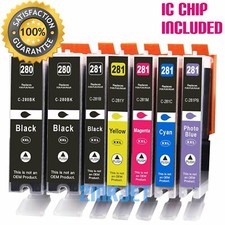 7pk PGI-280 XXL CLI-281 XXL Ink for Canon Pixma TS8120 TS8220 TS8320 TS8322