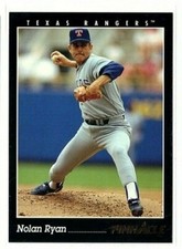 1993 NOLAN RYAN Pinnacle Baseball Card #75 Texas Rangers HOF