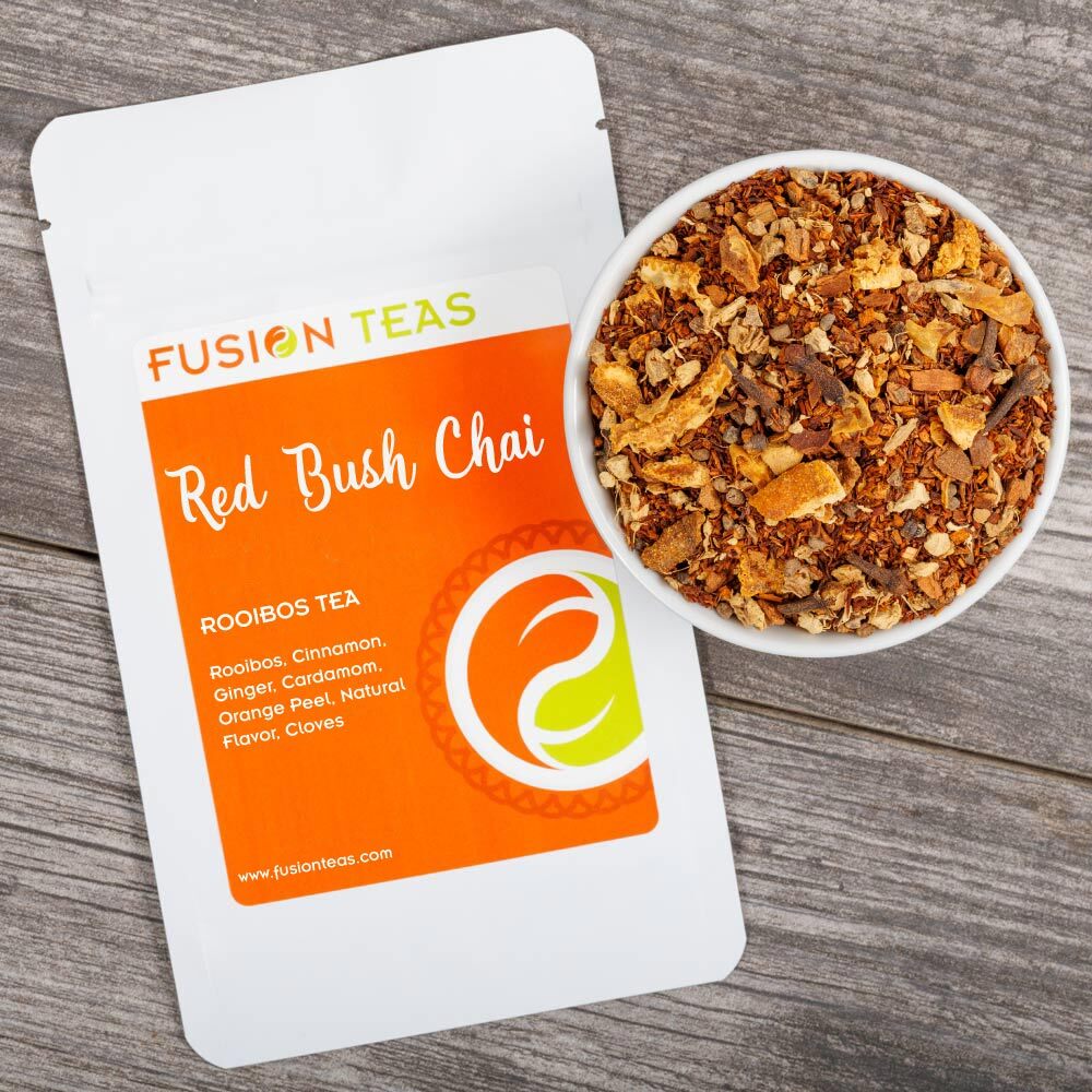 Red Bush Chai - Red Rooibos Loose Leaf Herbal Tea - Fusion Teas