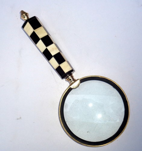 Collectible Home Decor Brass Chess Handle Nautical Magnifying - Picture 5 of 5