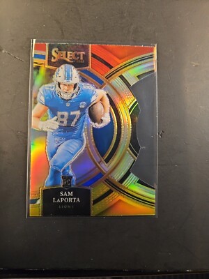 2023 Panini Select Sam LaPorta RC Red Blue Prizm Die Cut Premier #106 Lions(e4)