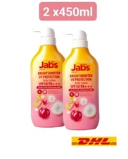 Sunscreen Jabs Bright Booster UV Protection Body Lotion SPF50 PA+++ 450 ml. x2