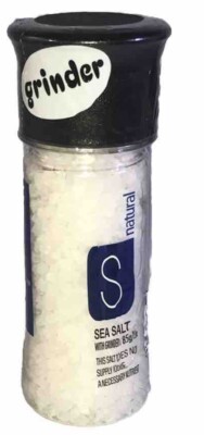Salt Shaker With Grinder Seasoning 3.1 oz (85g) Snap On Top-Brand