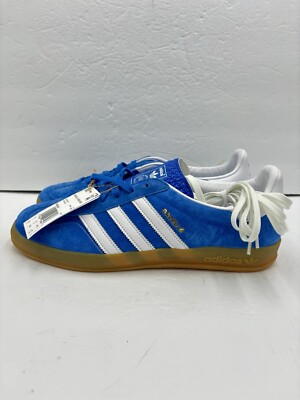 Men s Size 10.5 - Adidas Gazelle Shoes Sneakers Blue Bird Gum H06260