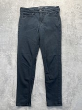SPANX By Sara Blakely Jeans Womens 29 Black 5-Pocket Skinny Stretch
