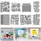 Homeworking Plants Window  Metal Cutting Dies Stencils Embossing Diy Paper Craft