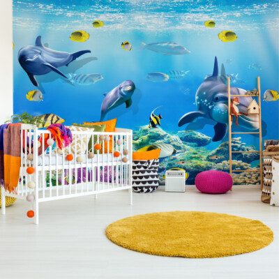 VINYL Fototapete XXL TAPETE Jugend FISCHE Korallenriff 2920