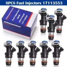 8Pcs GENUINE 17113553 Fuel Injectors For 99-07 Chevy Silverado 4.8L 5.3L 6.0L