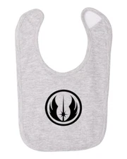 Jedi Order Symbol & Emblem Ash infant Baby Bib Cotton Apron Child Smock