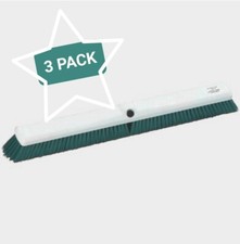 (3), Carlisle 24" Spectrum Omni Sweep GREEN Broom Heads. 4189109 (Made in USA)