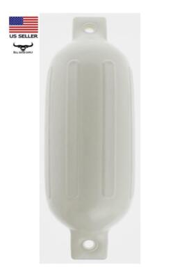 White Durable Marine UV PVC Vinyl Dock Ribbed Fender 5.5'' x 20'' Boat Bumper