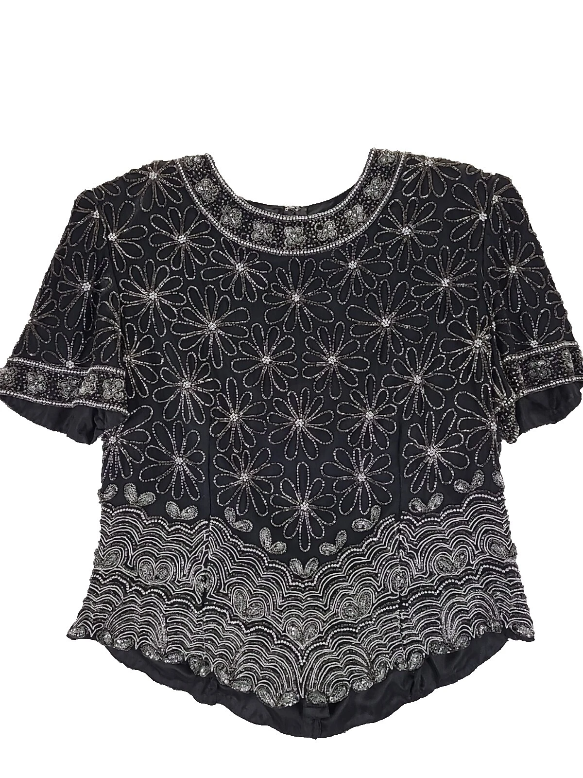 Camisetas Vintage Lentejuelas Laurence Kazar para Mujeres