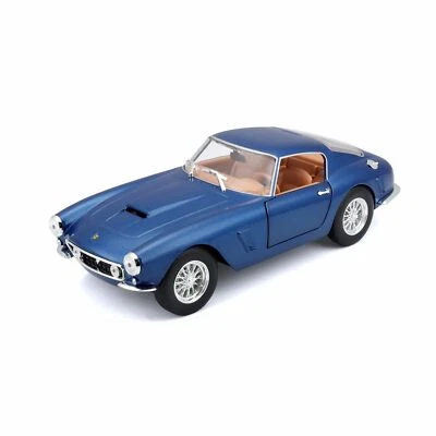 Bburago Modellauto Ferrari 250 GT Berlinetta Passo Corto blau Maßstab 1:24