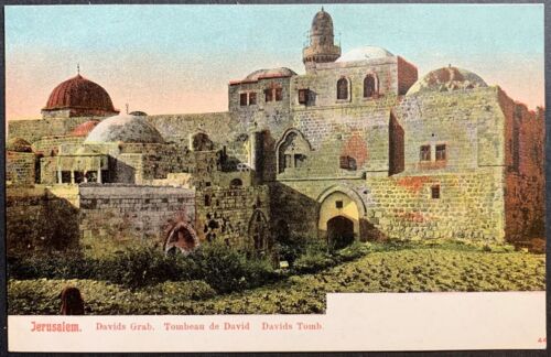 Holyland Palestine Israel vintage color picture postcard David Tomb Jerusalem - Picture 1 of 2