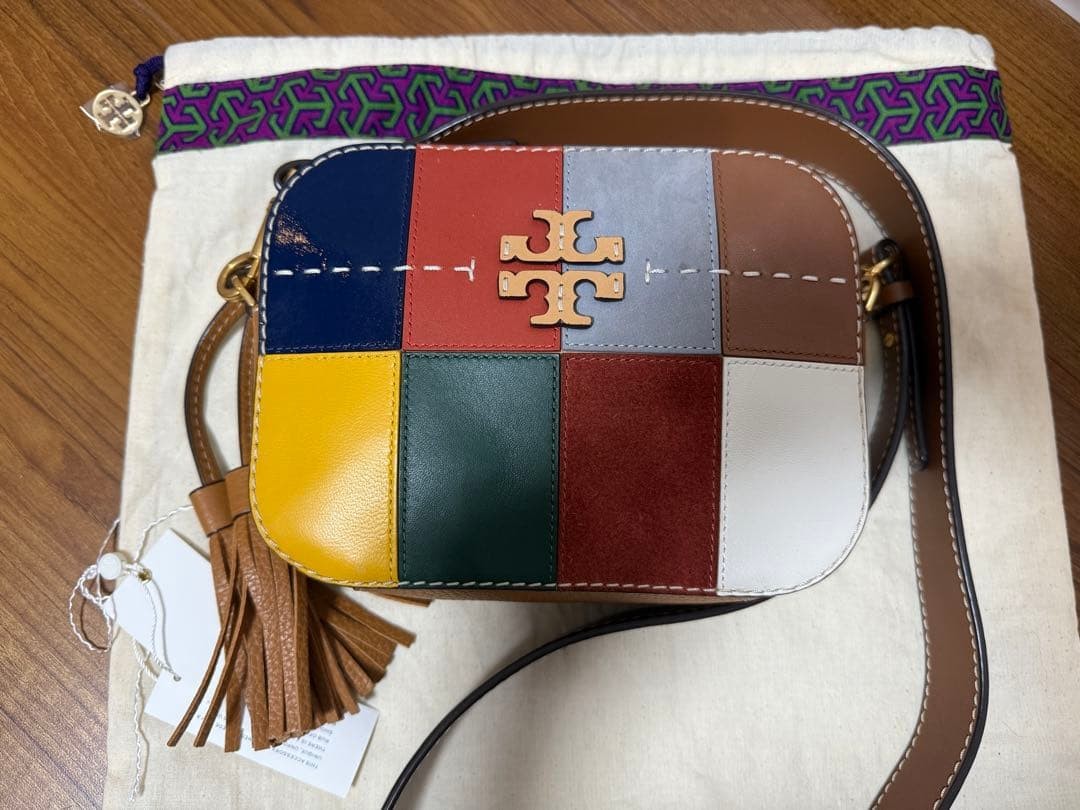 Tory Burch Patchwork Leather Camera Bag Small Ret… - image 1