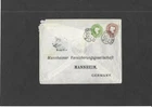 GB Stationery STO QV 11/2d + 1s compound Envelope LONDON to Germany H&B ESC39