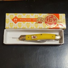 Vintage Robt Klaas 175TH Anniversary Kissing Crane Three Blade knife #KC3328