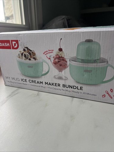 DASH My Mug Ice Cream Maker Machine with (2) Bowls for Homemade Gelato, Sorbet, - Picture 2 of 5