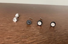 Aurora AFX G-Plus Front/Rear Axles & Wheels, Front Tires, & Crown Gear, Cleaned