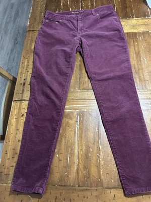 Michael Kors Burgundy Corduroy Skinny Pants Women s Size 8 Skinny