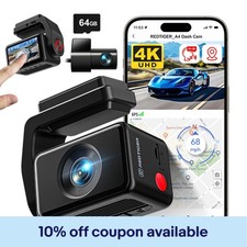 REDTIGER Dash Cam Front and Rear
