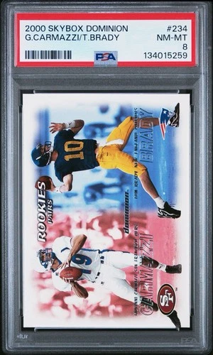2000 Skybox Dominion Tom Brady Rookie #234 PSA 8