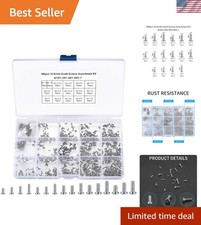 800Pcs Tiny Screws for Electronics, Micro Small Pan Head Machine Screws Assor...