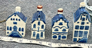 vintage lot ceramic holland delft house village miniature rynbende dutch