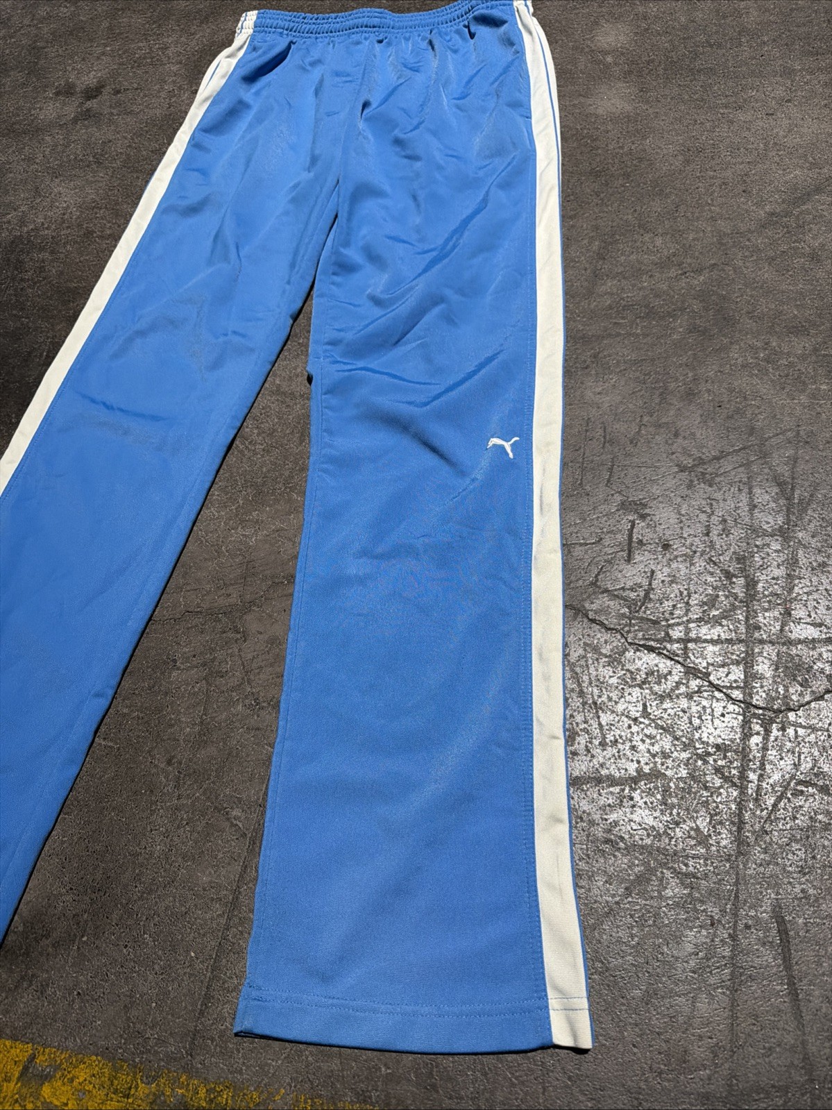 Vintage 90s Y2K PUMA Navy Blue Track Soccer Futbol Pants Mens Pockets thumbnail 3