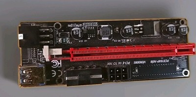VER009S PCI-E Riser Card PCIe 1x to 16x USB 3.0 Data Cable Bitcoin Mining Set
