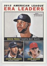 2013 Topps Heritage League Leaders David Price Justin Verlander Jered Weaver 0c4
