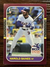 1987 Donruss Opening Day Baseball Harold Baines Chicago White Sox Base Card #236