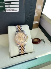 Rolex Lady-Datejust 26mm Diamond Dial/Bezel 18k Yellow Gold/Steel Watch 179313 11