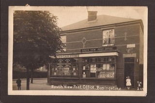 HAMPSHIRE BASINGSTOKE SOUTH VIEW POST OFFICE 1917 RP.