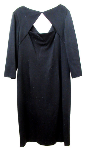 NWT ($1595) ST JOHN EVENING Women's Cocktail Dress in Black, Size 16