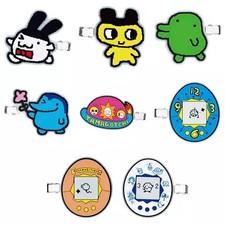 Bandai Tamagotchi Capsule Hair Clips Set 8pcs Non Metal Cute Characters 2023