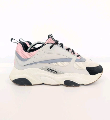 Baskets réfléchissantes Dior B22 gris rose pâle UK 10 EU 44 100% authentiques