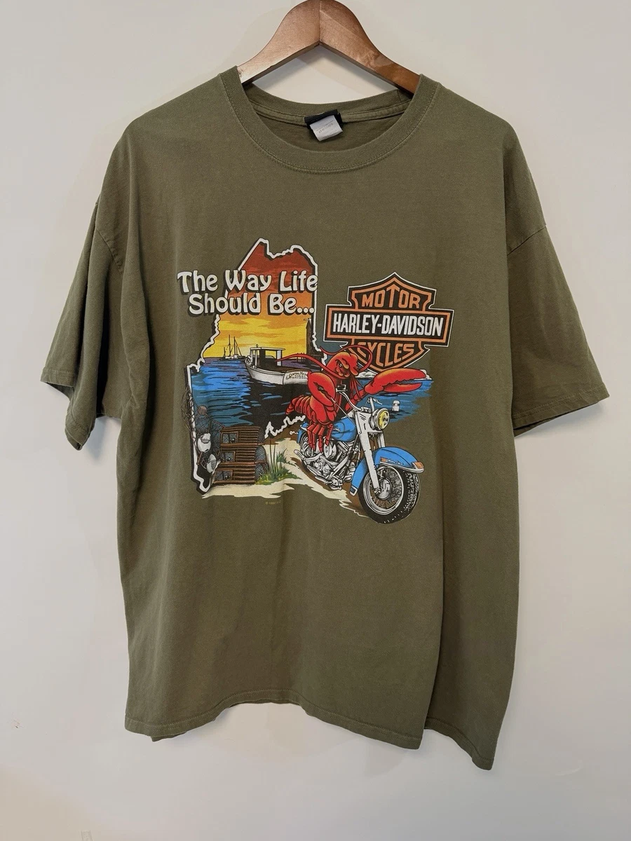 Harley-Davidson Green Vintage T-Shirts for Men for sale | eBay
