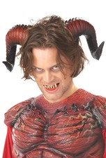 Brand New Devil Demon Horns with Teeth Halloween Costume Accessory