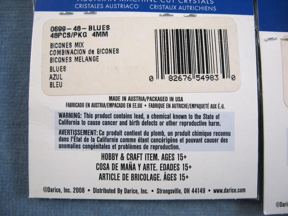 Joyería Elementos Swarovski Cuentas de Cristal Bicono 3 paquetes múltiples de 48- NUEVO Foto 3 de 4